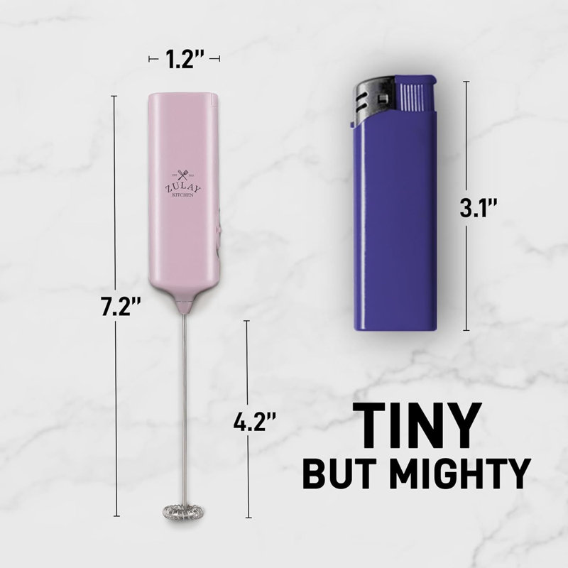 Moussoir fouet à lait Zulay Kitchen Mini & Mighty, Rose