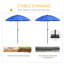 Parasol de 70,9 po Shalie avec contrepoids inclus-1995710760