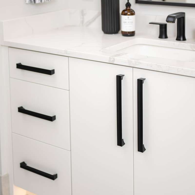 Avenue Collection Appliance Pull - Cabinet Pull - Contemporary Hardware for Drawers & Cabinets, 12", Matte Black