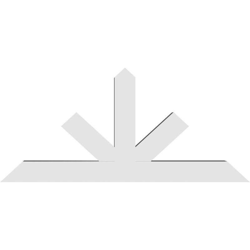 Support à pignon Saratoga, H 22 po x l 48 po (pas: 11/12), P 4 po x F 4 po, Signature uréthane