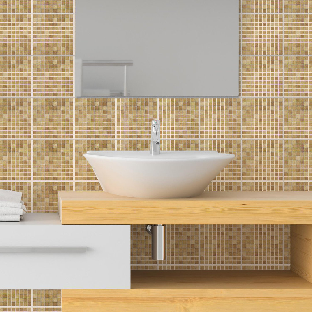 15cm x 15cm PVC Peel & Stick Mosaic Tile