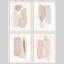 Beige, brun clair, formes abstraites, art moderne neutre, impressions encadrées, affiches, salle de bain, petit art mural-104785431-104785432