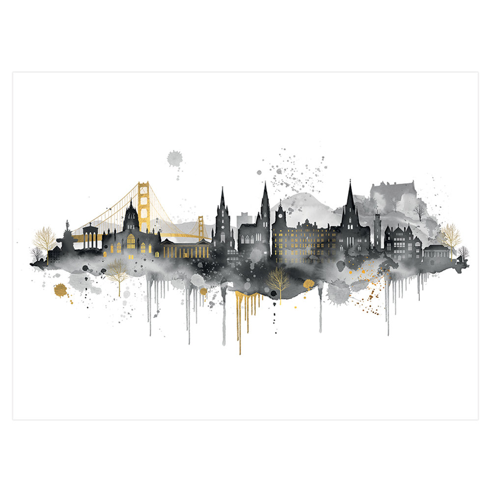 SUMMER THORNTON (EDINBURGH SKYLINE) 60X80 CANVAS - Canvas