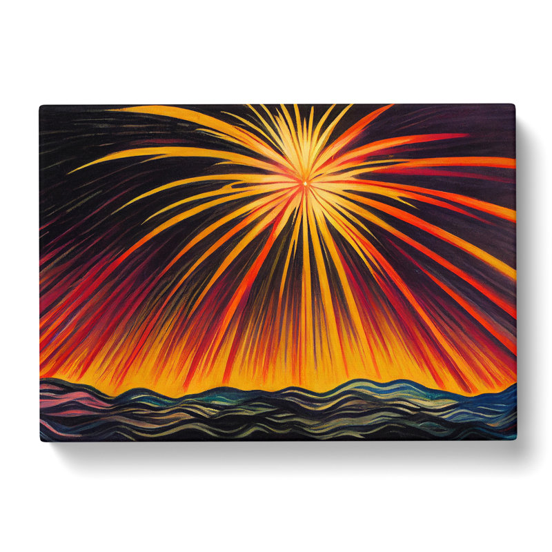 Phenomenal Fireworks - Wrapped Canvas, 35cm H x 50cm W x 3cm D