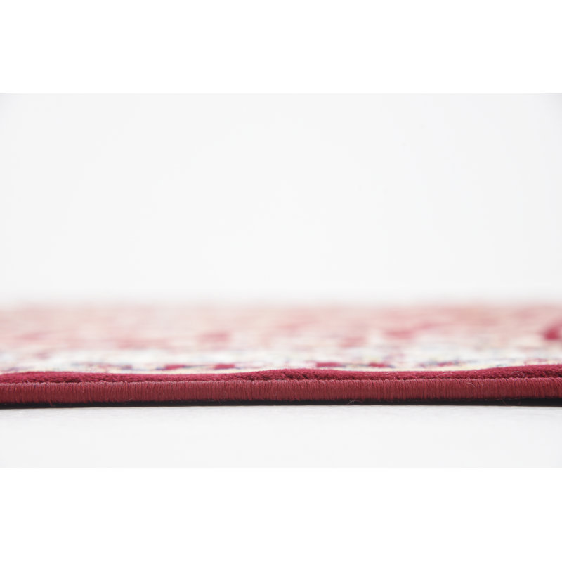 Tapis oriental bourgogne / crème Jackson, Rectangle 10 pi x 13 pi 1 po