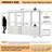 8-21FT Closet system with 12 drawers, 4 shelves and 8 hanging rods