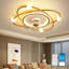 Modern ceiling fan with light, 55cm Dimmable LED ceiling fan light, 42W Timed ceiling fan with light for living room and dining room-322071821