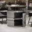 Ensemble de salle à manger de style industriel avec table et chaises de réservoir L 27,6 x l 27,6-902154570