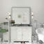 Miroir de salle de bain mural en verre trempé et métal Molly-1104800148-1126530365-1094644534
