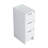 12" Freestanding Bathroom Storage Cabinet, 3-Soft Close Drawer, Glossy White,(KD-Packing)-680754025