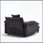 Modern Upholstered Armchair with Ottoman-131260939