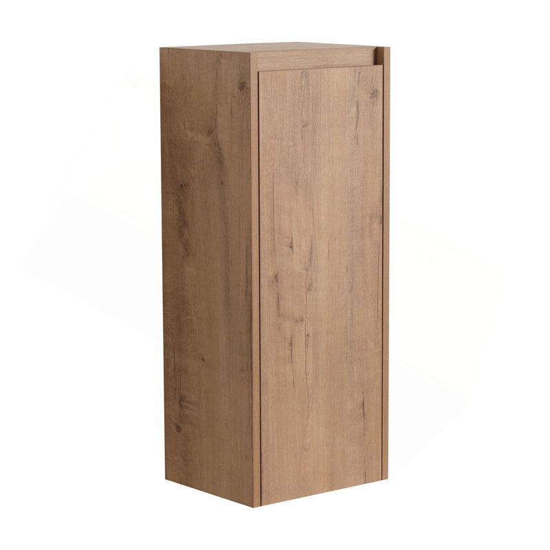 12" Bathroom Side Cabinet,Soft Close Doors,Float Mounting Design,