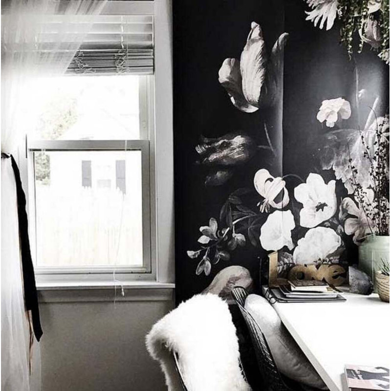 Floral Wallpaper, Non-Pasted