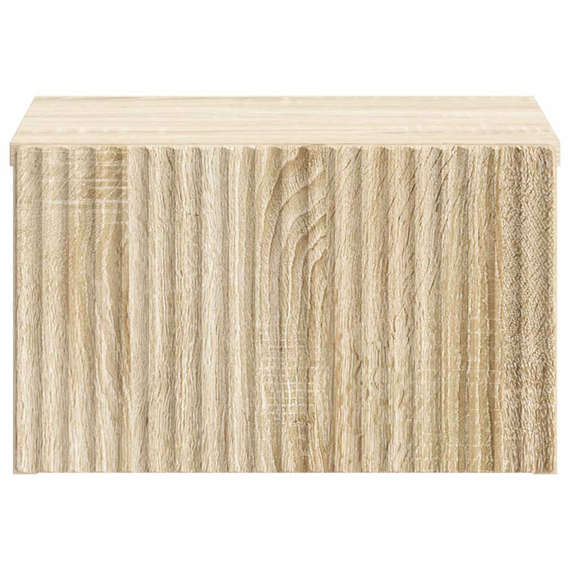 33cm W Manufactured Wood Bedside Table, Sonoma Oak