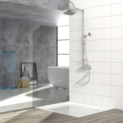 Exposed Thermostatic Shower and Handheld by Strom Living