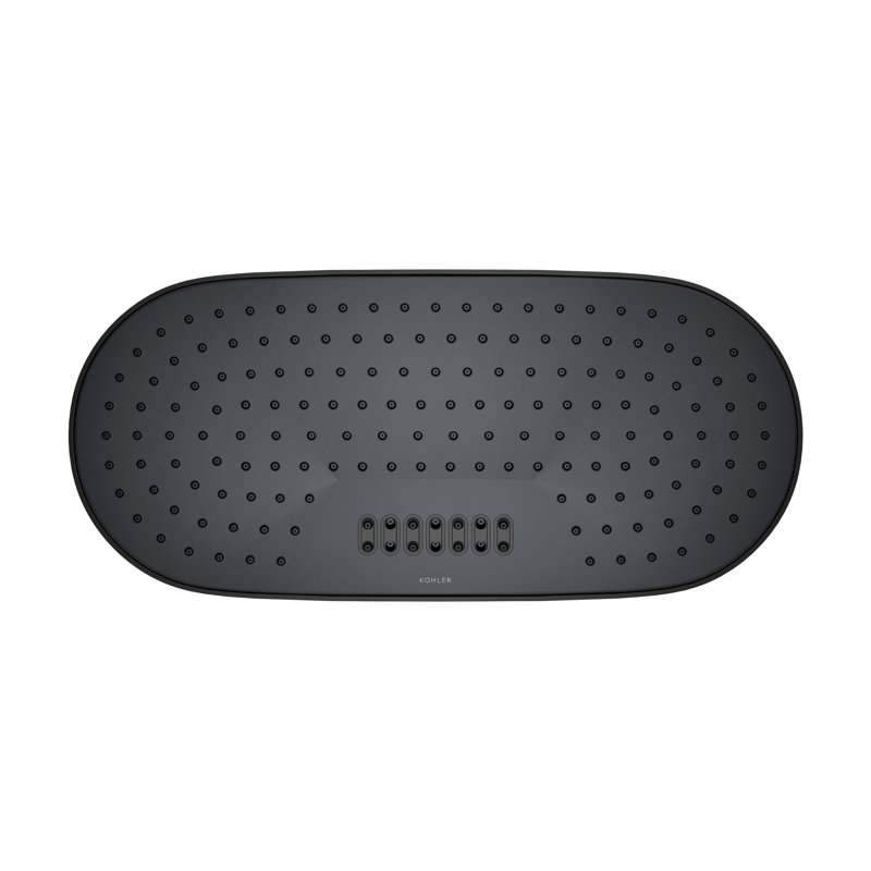 Statement 18" 2.5 GPM Oblong Rainhead, Matte Black