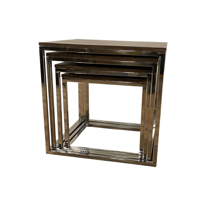 Solid Wood Top End Table