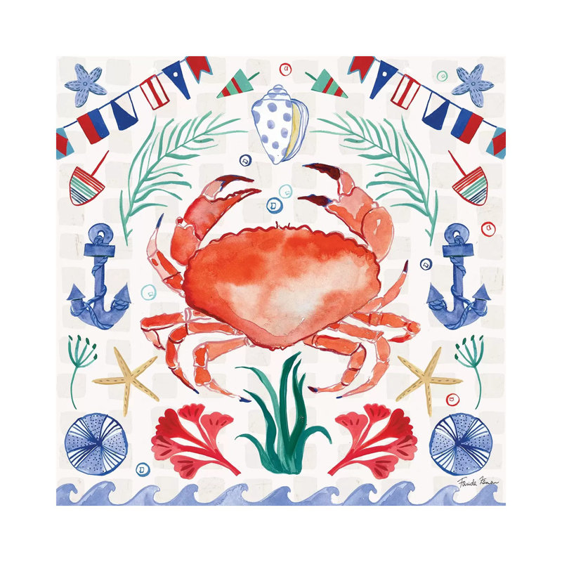 Maritime Delight II by Farida Zaman - Wrapped Canvas Print, 30.48 cm H x 30.48 cm W
