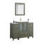 Ensemble de meuble-lavabo simple 48 po avec plateau et miroir-107174096
