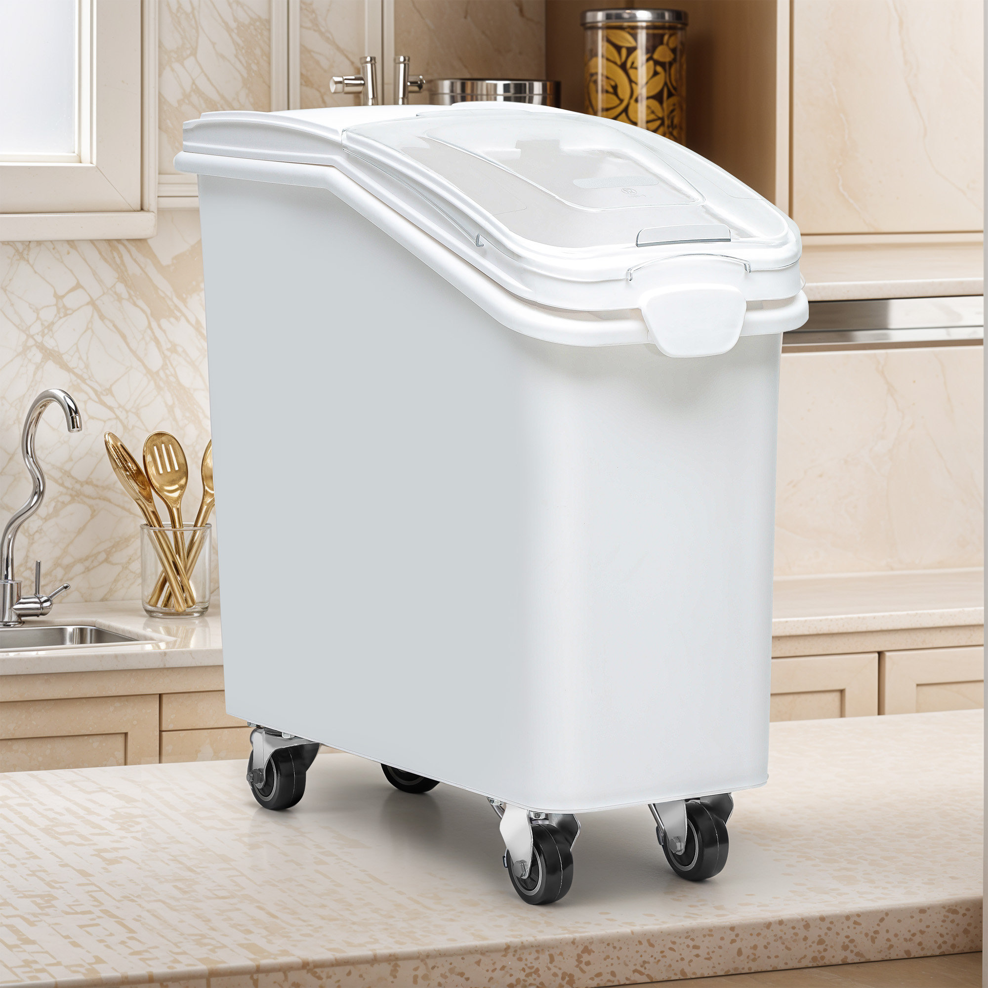 Prep & Savour Food Storage Container with Wheels | Wayfair