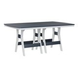 Berlin Gardens Harbor Regular Natural With White Base Rectangular Dining Table