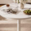 Table bistro ronde de 31,5 pouces avec plateau en faux marbre et plateau en métal robuste, facile à assembler, diamètre de la structure en métal robuste-1434216830