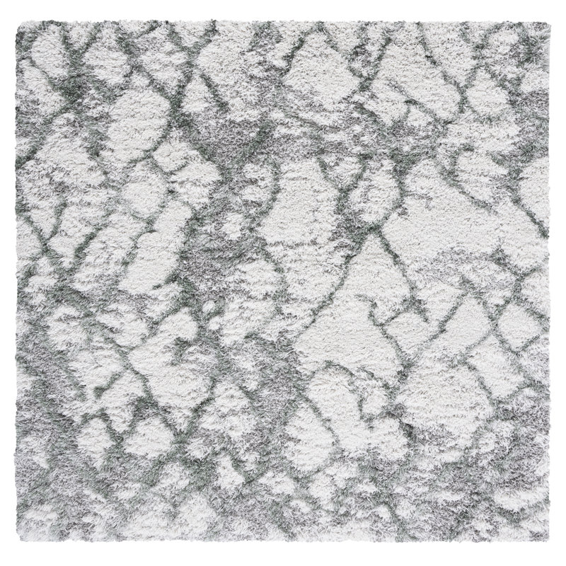 Adlea Shag 800 Performance Abstract Rug, Square 6'7"