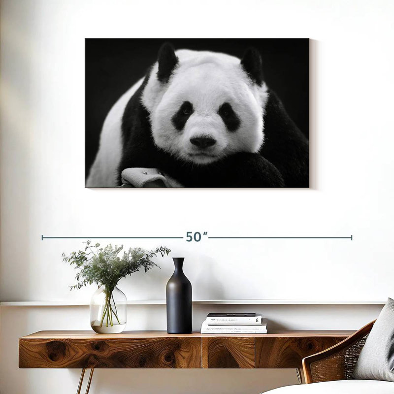 Brampt Serious Panda, 24" H x 36" W
