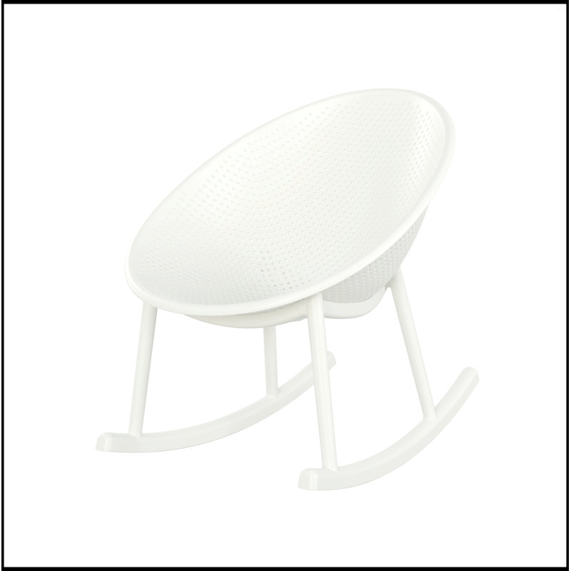 Gable Rocking Chair, White