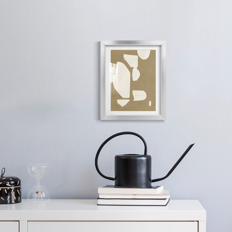 Chunky Abstract Art Gallery, H 25,5 po x l 17,5 po, Argent argent
