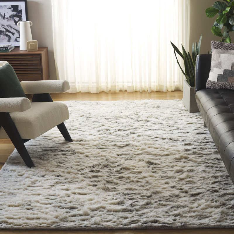 Tapis en laine / coton noué à la main Tribeca, Rectangle 9 po x 12 po