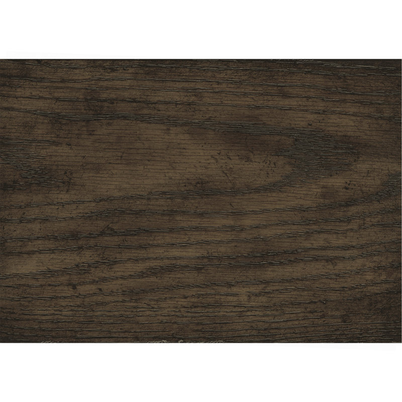 Table de chevet traditionnelle à 3 tiroirs, fini chêne brun, 1 pièce, meuble de chambre en bois de style classique, poignées de tiroir décoratives