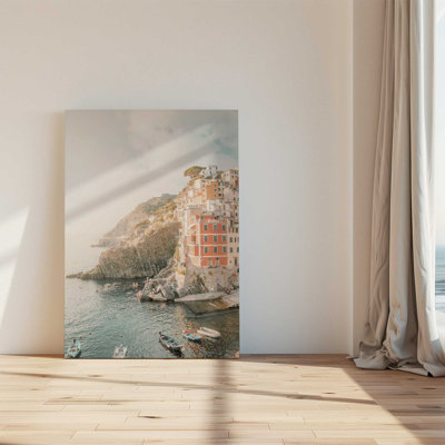 Village by the Cliffs I Canvas Print