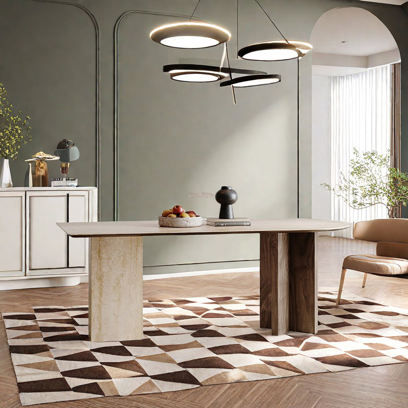 Table de salle à manger l 31,5 po Ignasiak, H 29,5 po x L 55,1 po x l 31,5 po