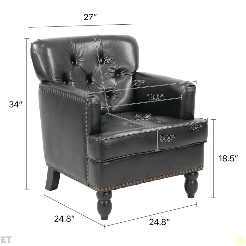 Living Leisure Upholstered Club Chair