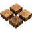 Natural Acacia Wood Interlocking Deck Tiles 12″x12″-122500073