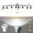 Track Lighting Fixtures Ceiling, 8 Light Track Light Kit,Included 8 LED GU10 Bulb