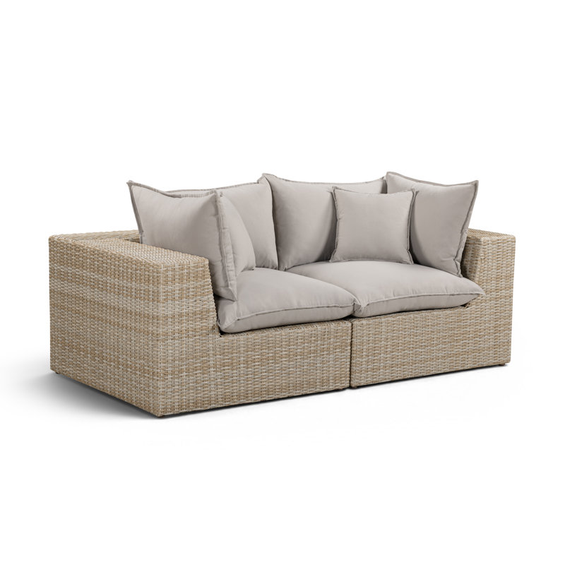 Canapé modulaire d'extérieur Cali, 2, Loveseat