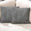 Grey Corduroy 16X16” 40X40cm Plain Cushion Covers Quality Soft Fabric - New