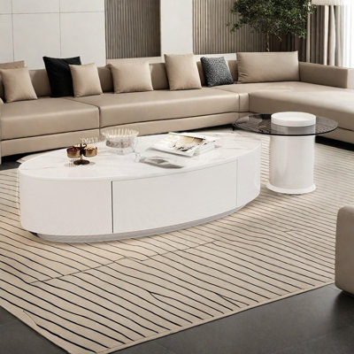Senior sense oval coffee table combination