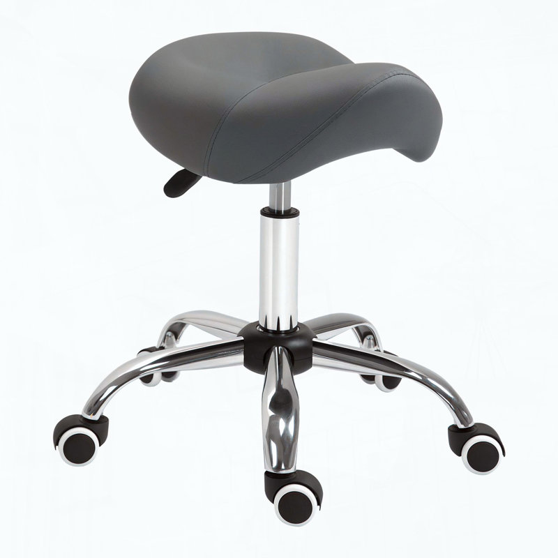Tabouret ergonomique à roulettes avec réglage de la hauteur