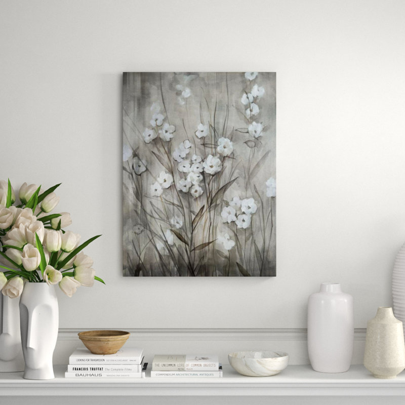 White Moon Night I Print by Janice Sadler, Glass Coat, 40" H x 30" W x 1.5" D
