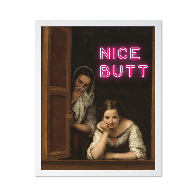 Joli cul, Poster, 24"H x 32"W, White Framed