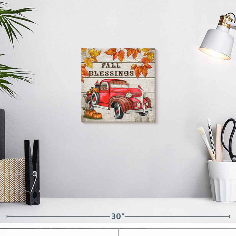 Camion d'automne Mehar, H 10 po x l 10 po