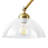 62'' Modern Standing Tall Arched/Arc Floor Lamp with adjustable Glass Shade and On/Off Foot Switch Gold Floor Lamp for Living Room