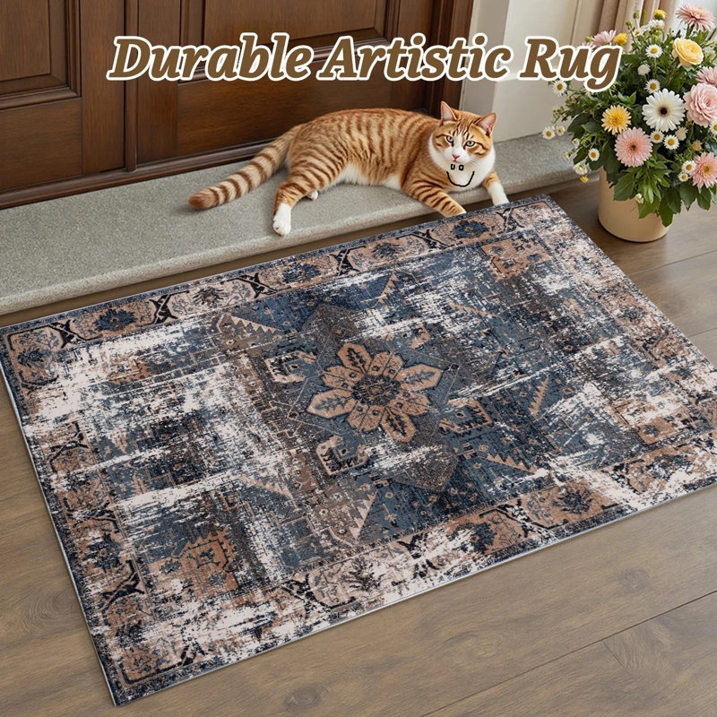 Indoor Doormat, 60cm W x 110cm L, Turqueise