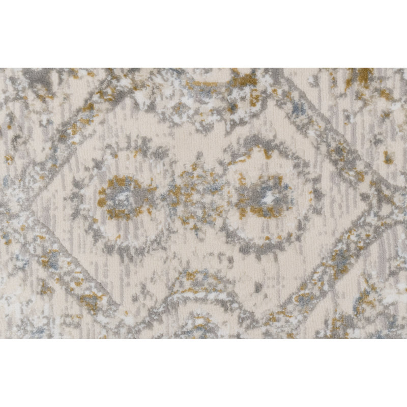 Lakena 12582-189 IVORY/BEIGE/GREY, Rectangle 5'3" x 7'
