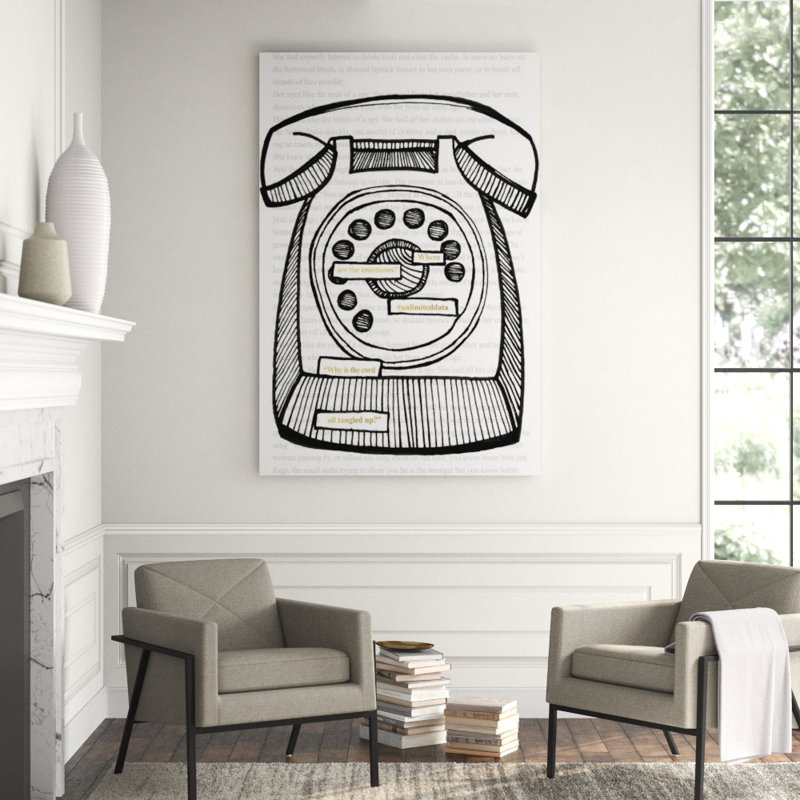 Ring Me Print by Kelli Ellis, Glass Coat, 81" H x 54" W x 1.5" D