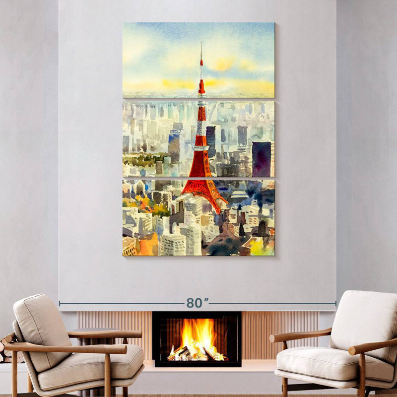 Masam Japan's Famous Tokyo Tower, 74" H x 48" W