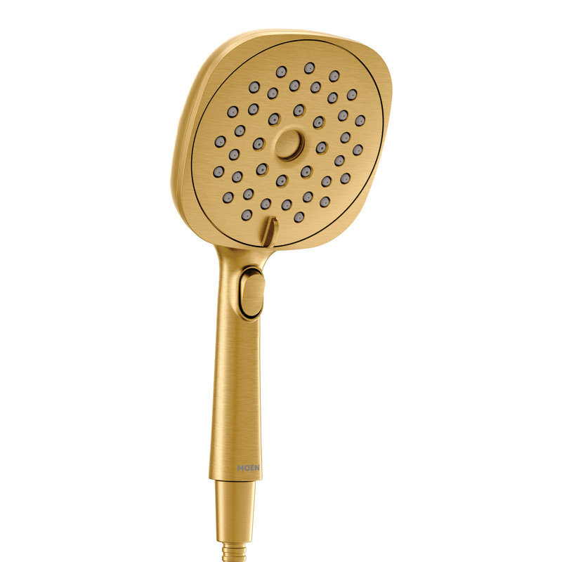 Verso Handheld Shower Head, Brushed Gold